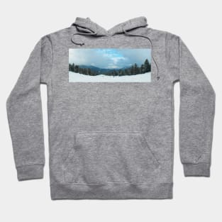 ski slope panorama Hoodie